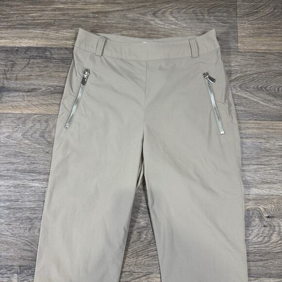 Anatomie Marisa Hi Waist Ladies Khaki Small Stretch Travel Pants - Picture 3 of 14